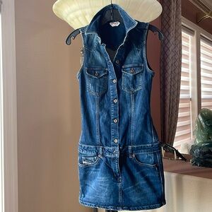 Beautiful super cute Diesel mini jeans dress.